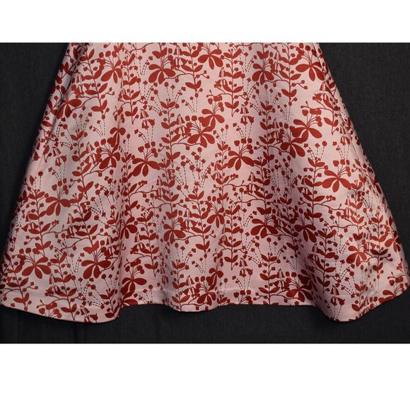 Cynthia Rowley Anthropologie Women's 6 Chestnut Hill Swing Dress Red Floral - Picture 3 of 10